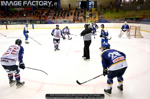2020-10-03 Hockey Milano Bears-Hockey Pieve 1251 Squadra